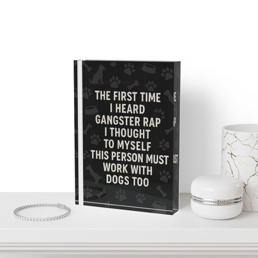 Gangster Rap Acrylic Photo Block