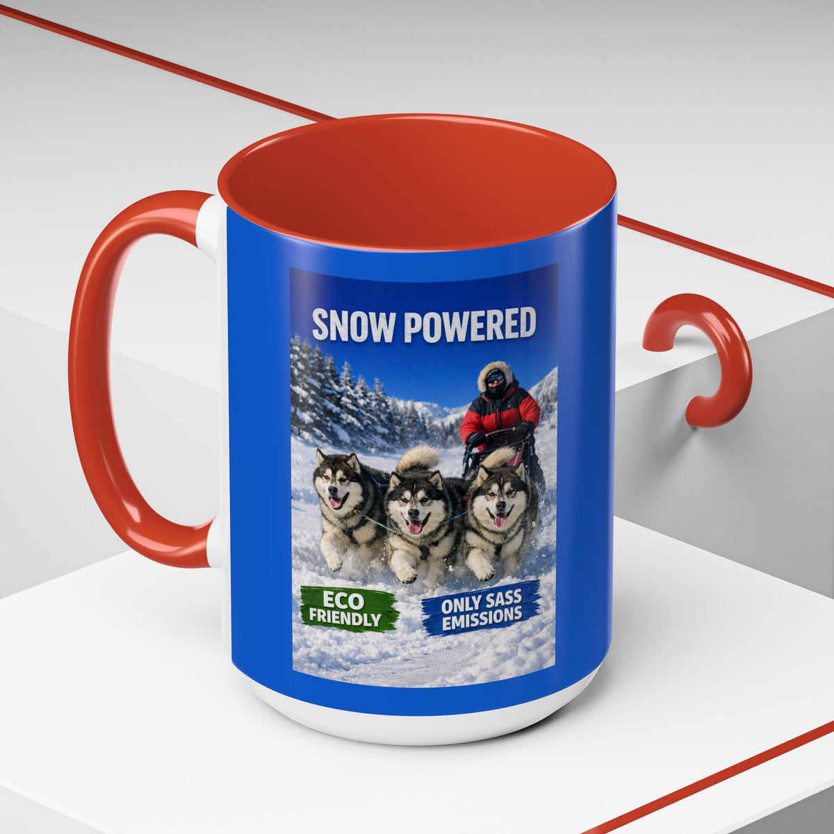 Snow Powered 2-Tone Coffee Mug