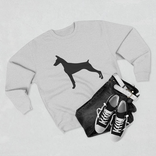 Doberman Silhouette Unisex Crewneck Sweatshirt