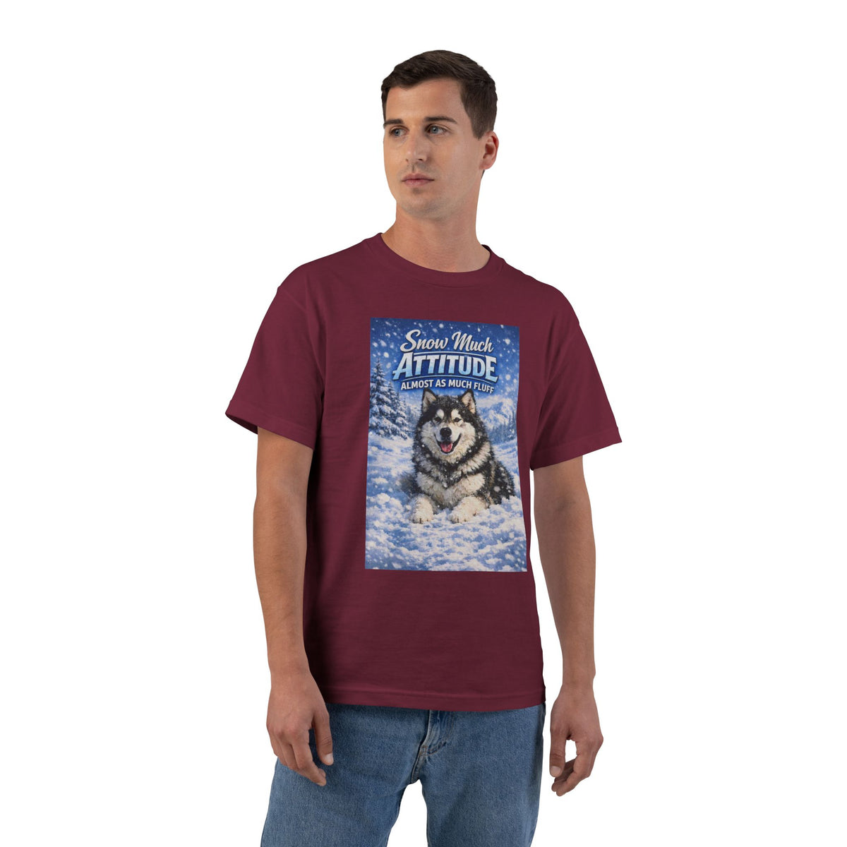 Snow Much Attitude Men's Short-Sleeve Crewneck Tee