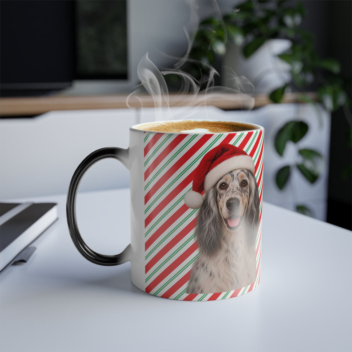 Santa Paws English Setter Color Changing Mug