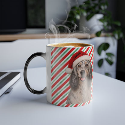 Santa Paws English Setter Color Changing Mug