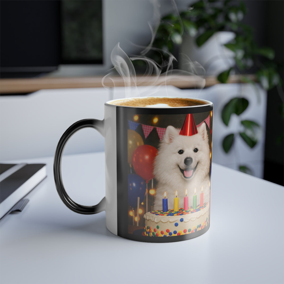 Birthday Buddy Samoyed Color Changing Mug
