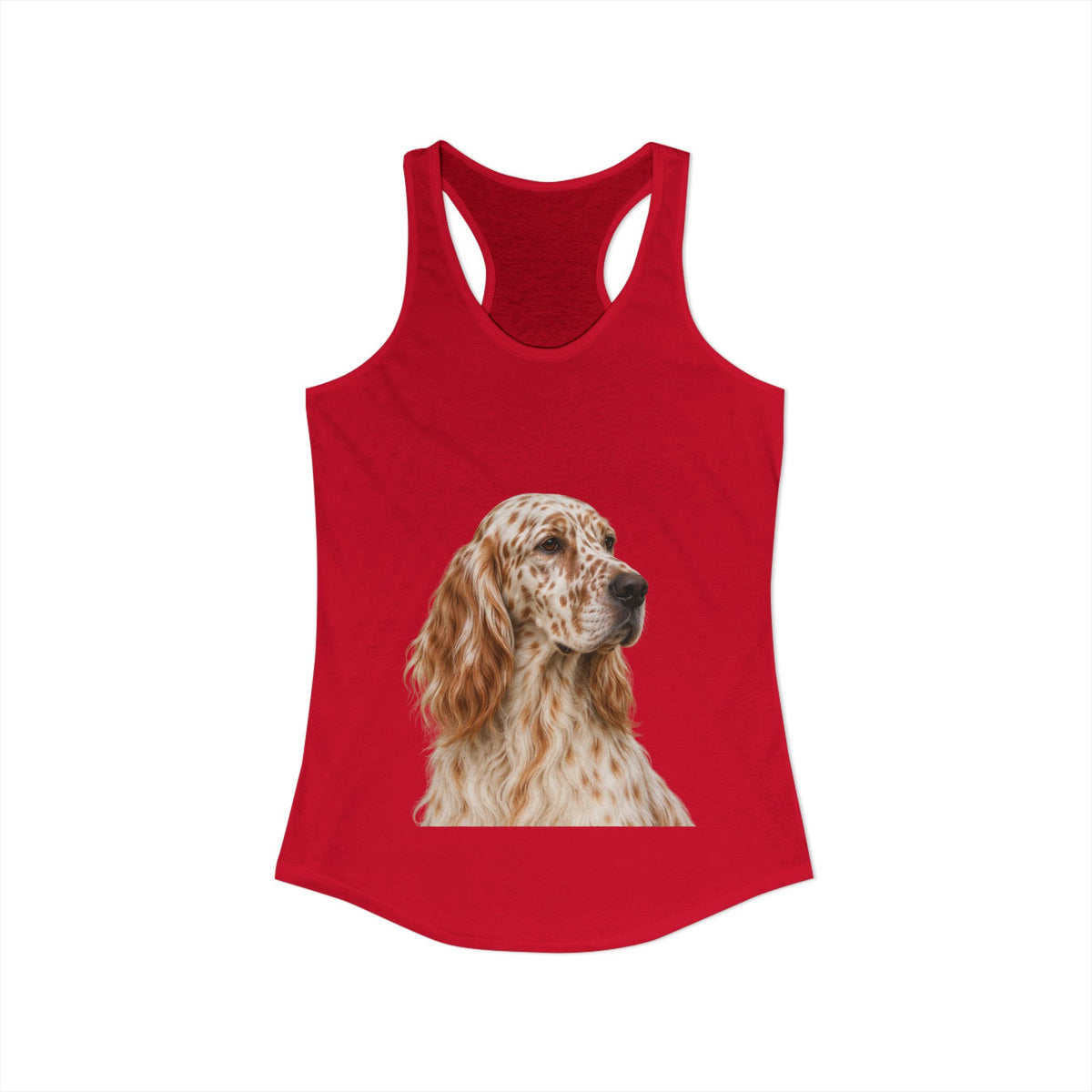 English Setter Head Women's Racerback Tank