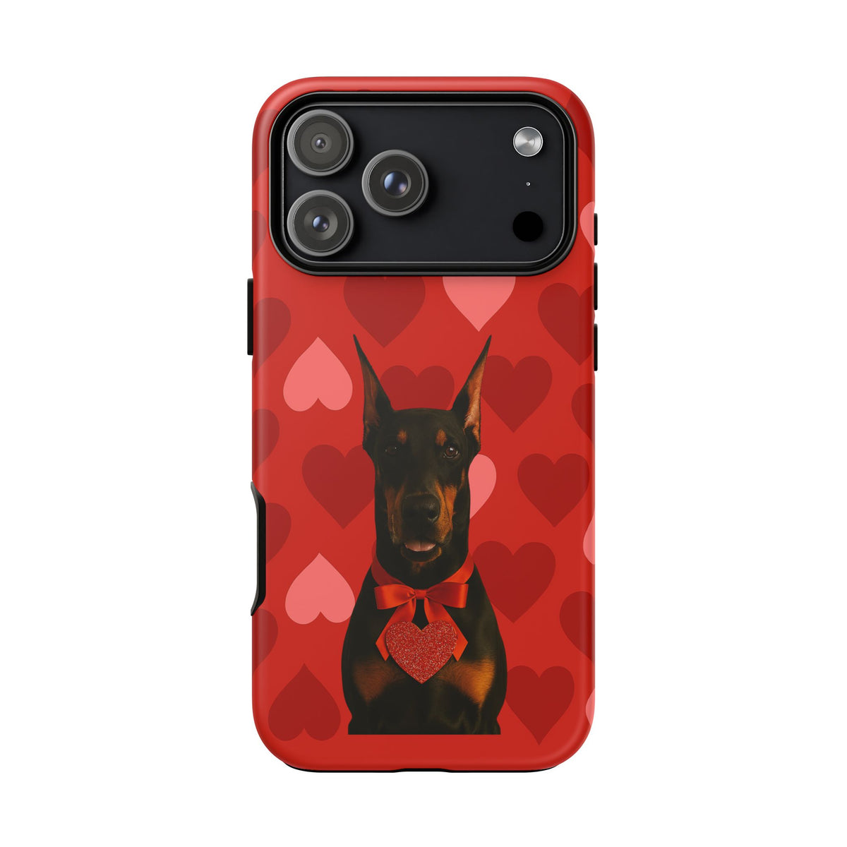 Cupid's Companion Doberman iPhone Case
