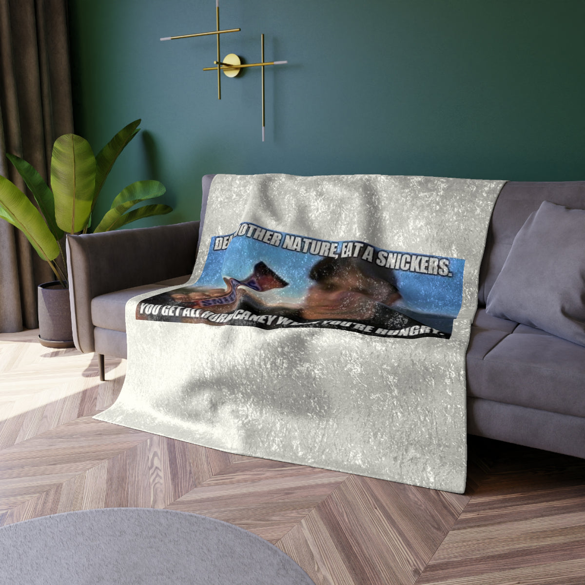Hurricaney Crushed Velvet Blanket