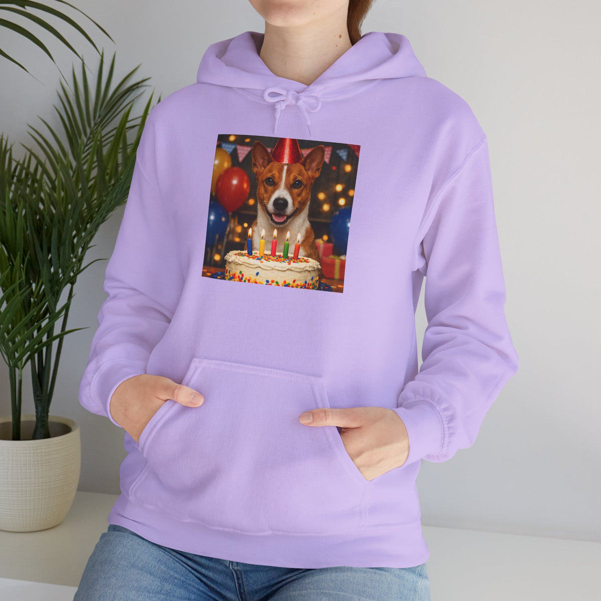 Birthday Buddy Basenji Unisex Hoodie