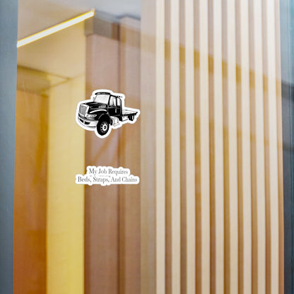 Beds, Straps, And Chains Vinyl Decal