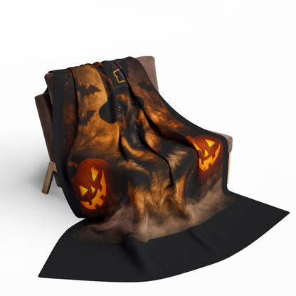 Witch Hat Pack German Shepherd Arctic Fleece Blanket