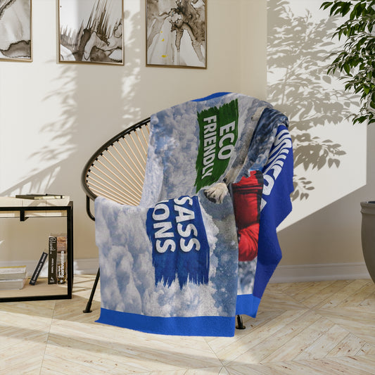 Snow Powered Velveteen Microfiber Blanket