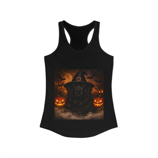 Witch Hat Pack Newfie Women's Racerback Tank
