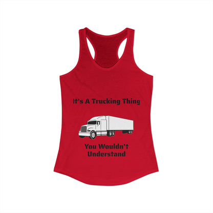 Trucking Thing Women's Racerback Tank