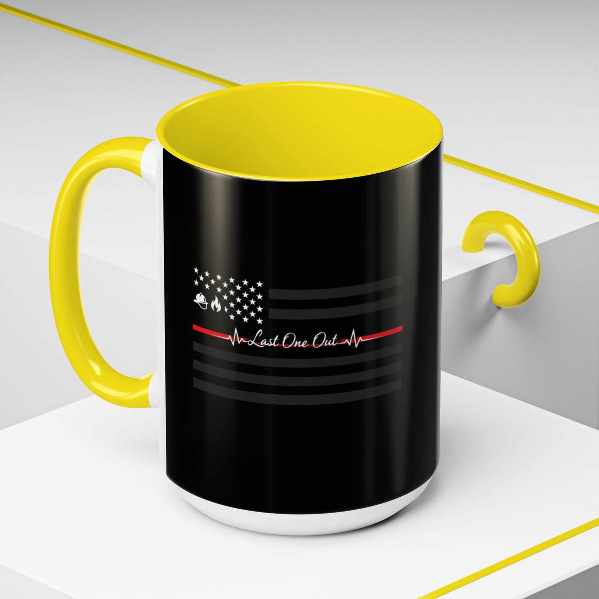Thin Red Line 2-Tone Coffee Mug