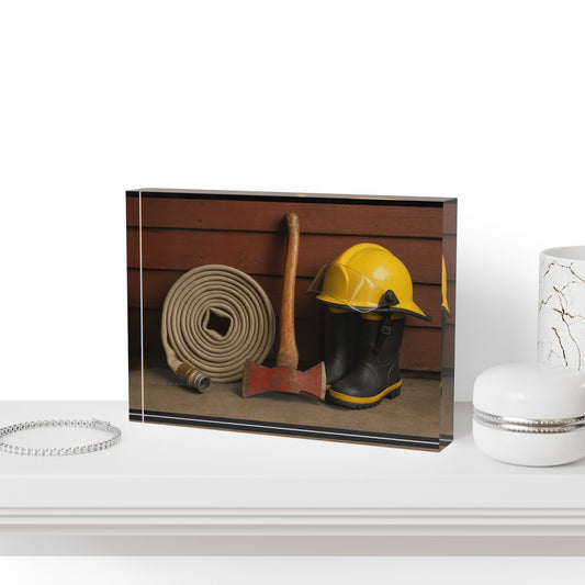 Fire/Rescue Appreciation Acrylic Photo Block