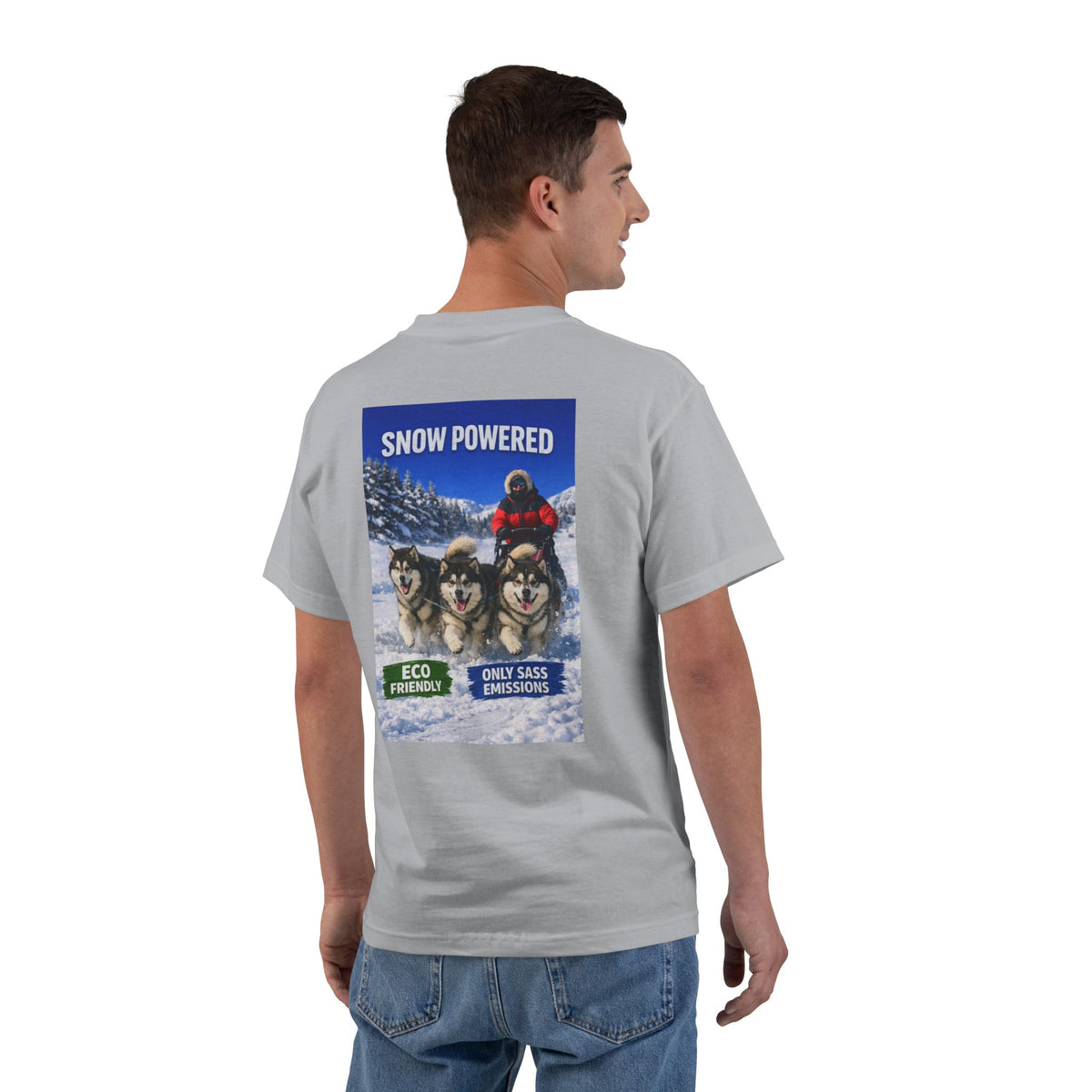 Snow Powered Men's Short-Sleeve Crewneck Tee