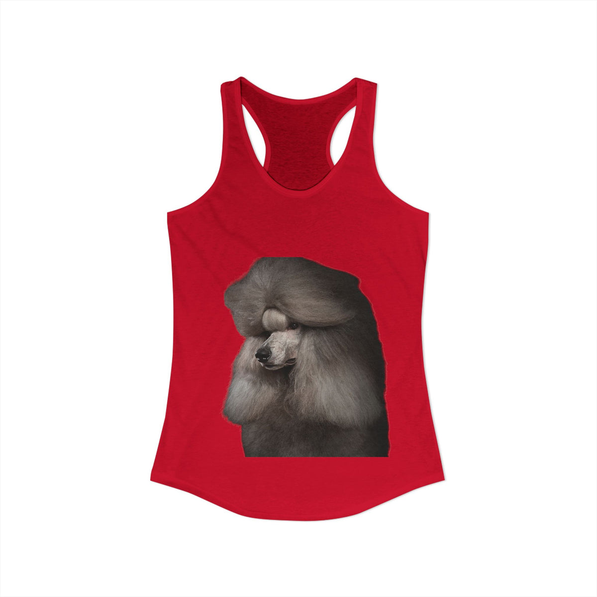 Poodle Head Women's Racerback Tank
