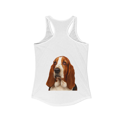 Basset Head Women's Racerback Tank
