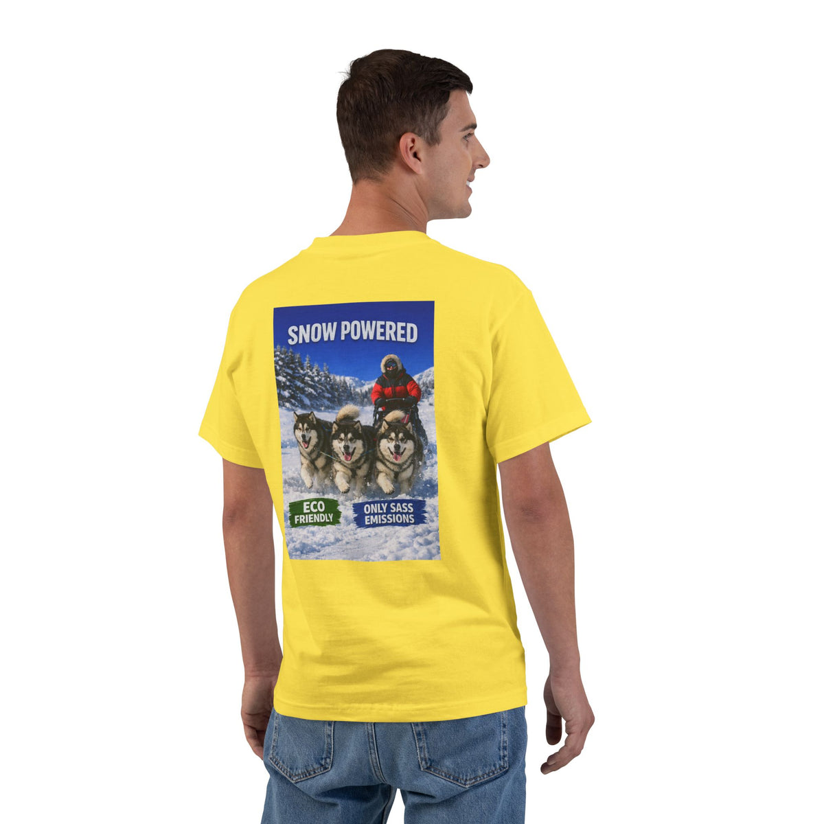 Snow Powered Men's Short-Sleeve Crewneck Tee