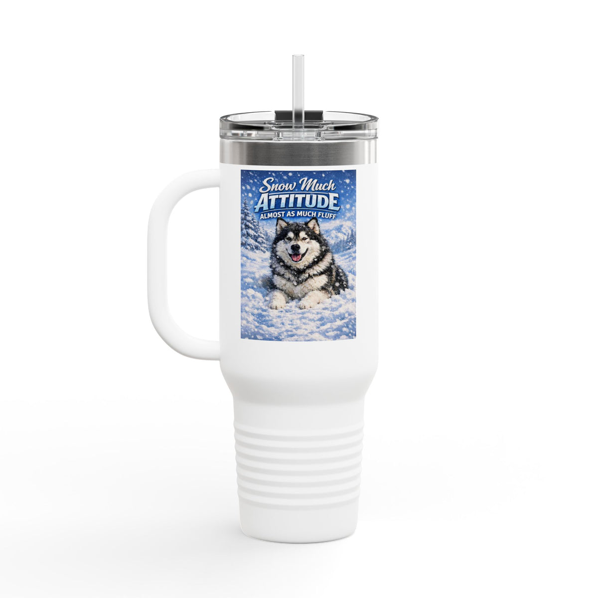 Snow Much Attitude Insulated Travel Mug