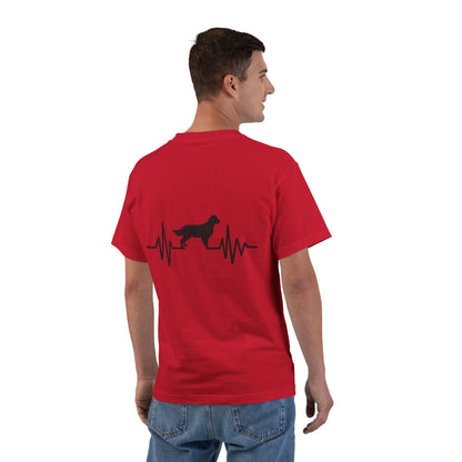 My Heart Beats For Goldens Men's Short-Sleeve Crewneck Tee