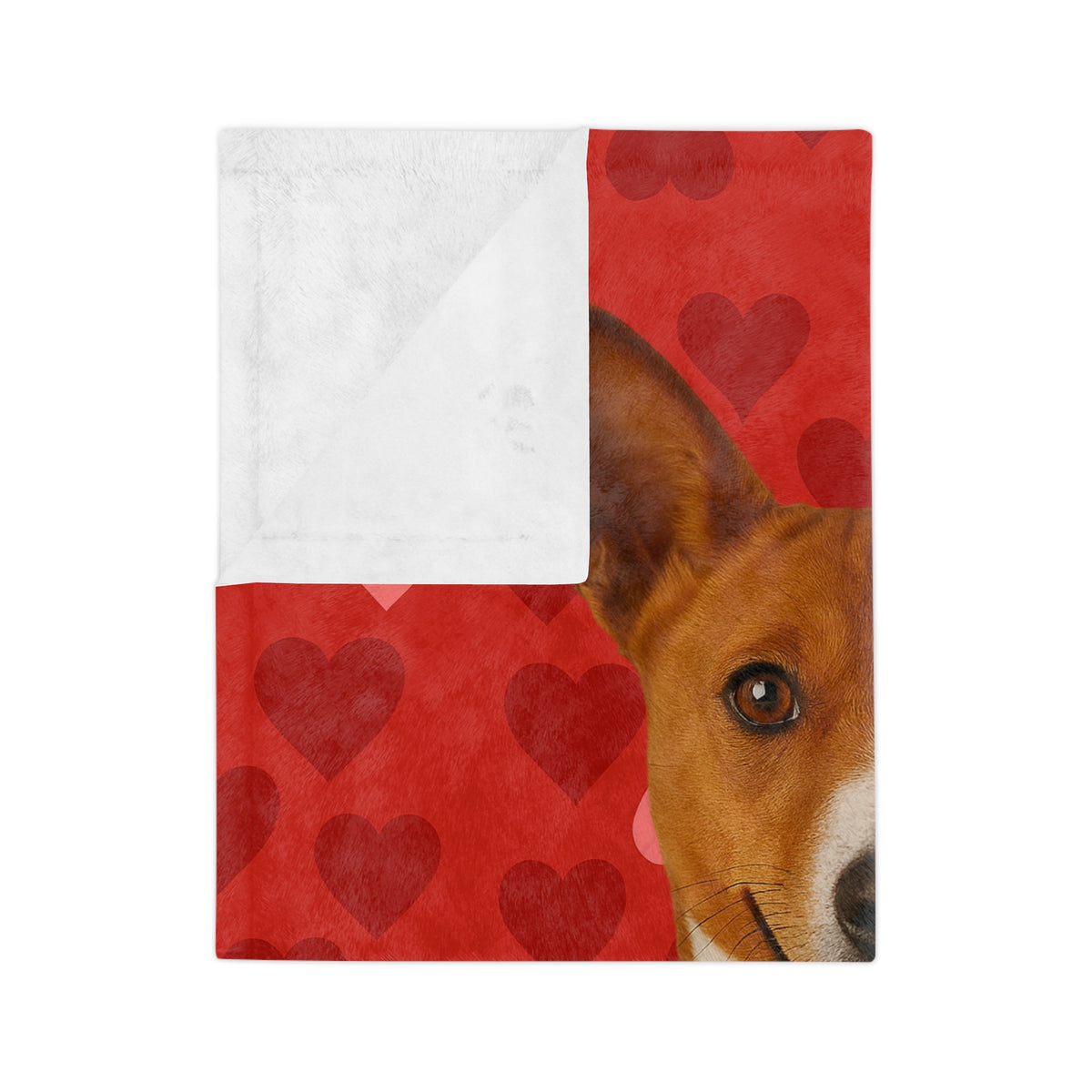 Cupid's Companion Basenji Velveteen Microfiber Blanket