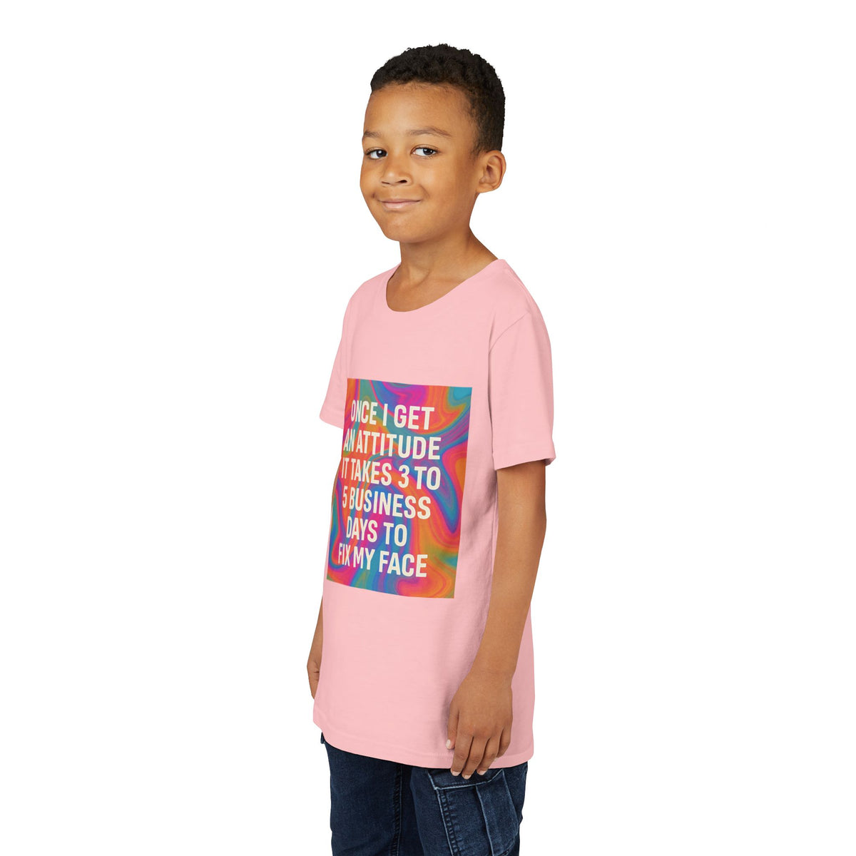 Fix My Face Youth Unisex Short Sleeve Crewneck Tee