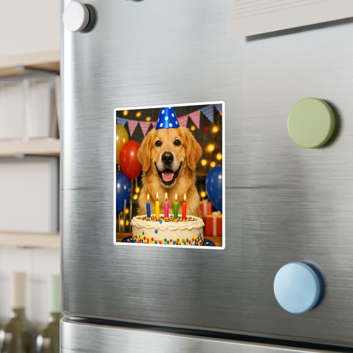 Birthday Buddy Golden Vinyl Decal