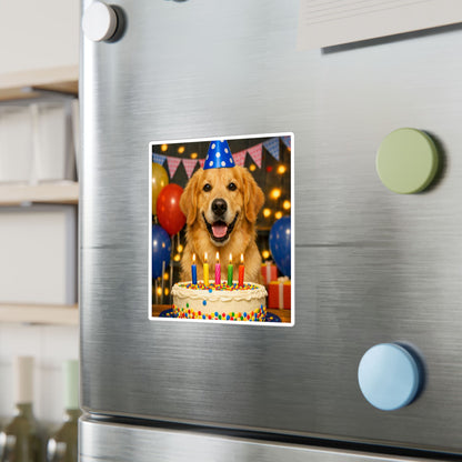 Birthday Buddy Golden Vinyl Decal