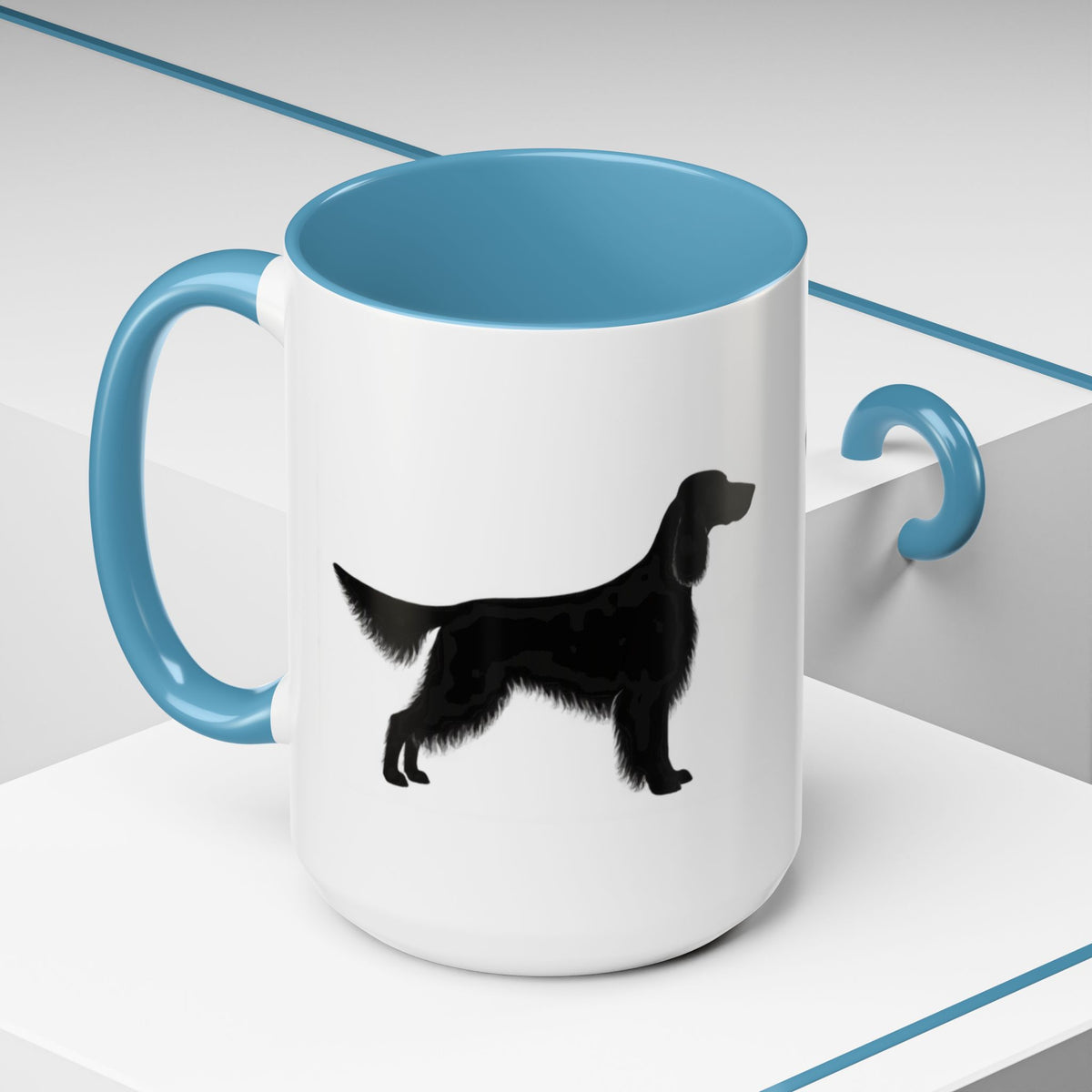 English Setter Silhouette 2-Tone Coffee Mug