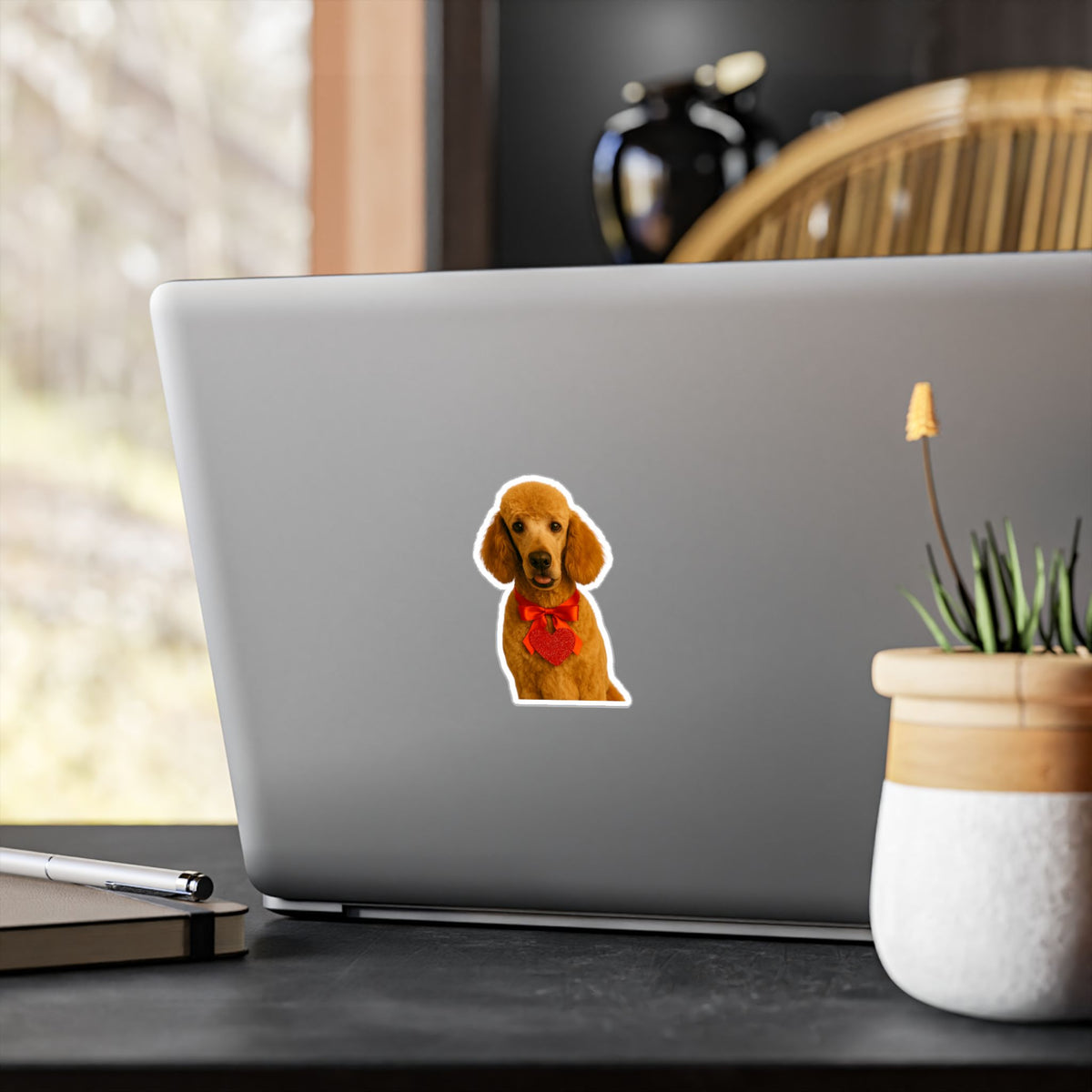 Cupid's Companion Poodle Vinyl Decal