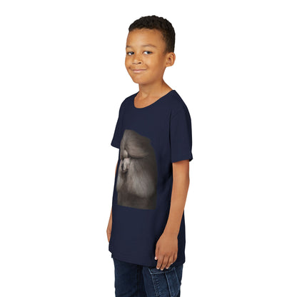 Poodle Head Youth Unisex Short Sleeve Crewneck Tee
