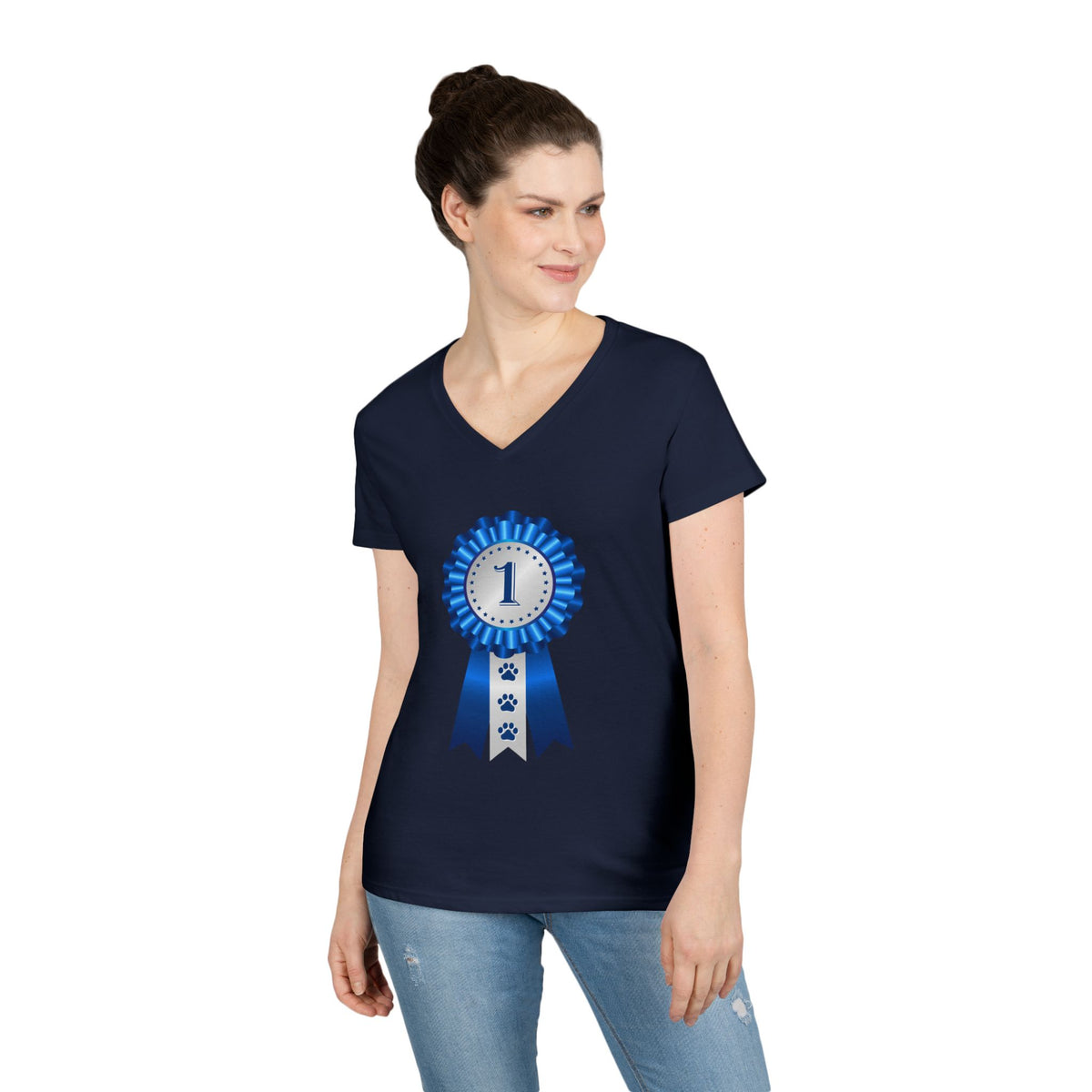 Show Ribbon Women's V-Neck Tee