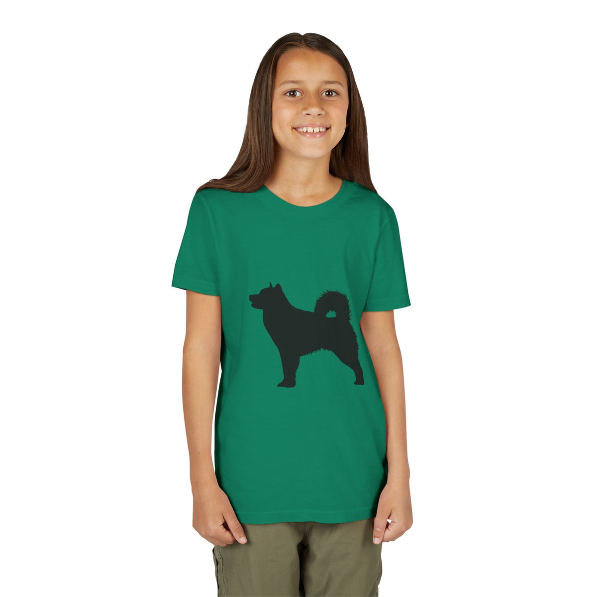 Malamute Silhouette Youth Unisex Short Sleeve Crewneck Tee