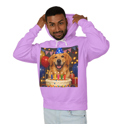 Birthday Buddy Golden Unisex Lightweight Hoodie