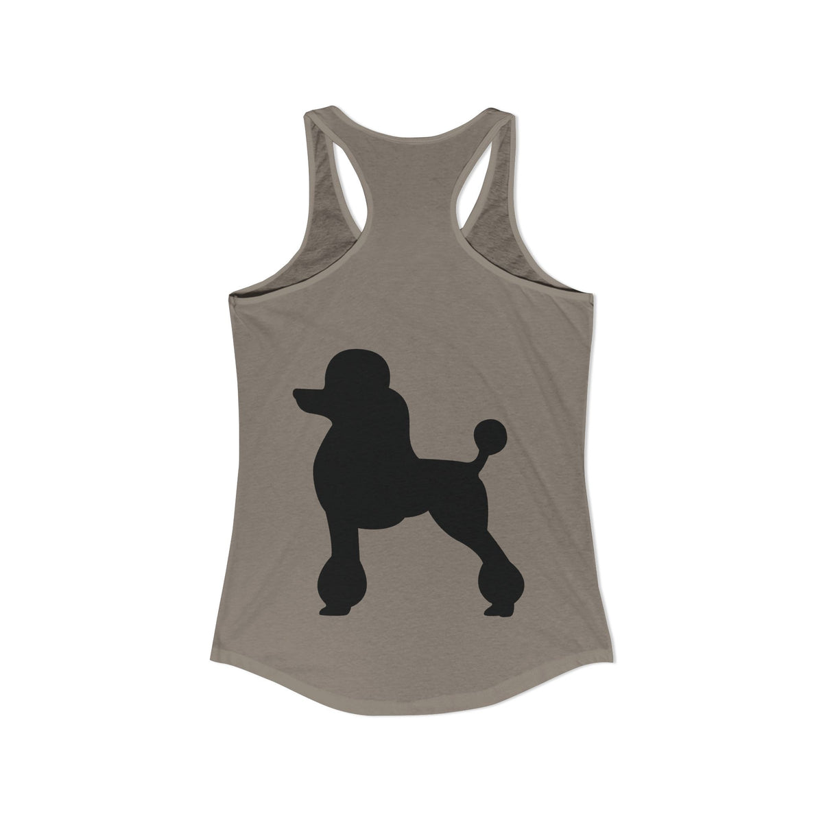 Poodle Silhouette Women's Racerback Tank