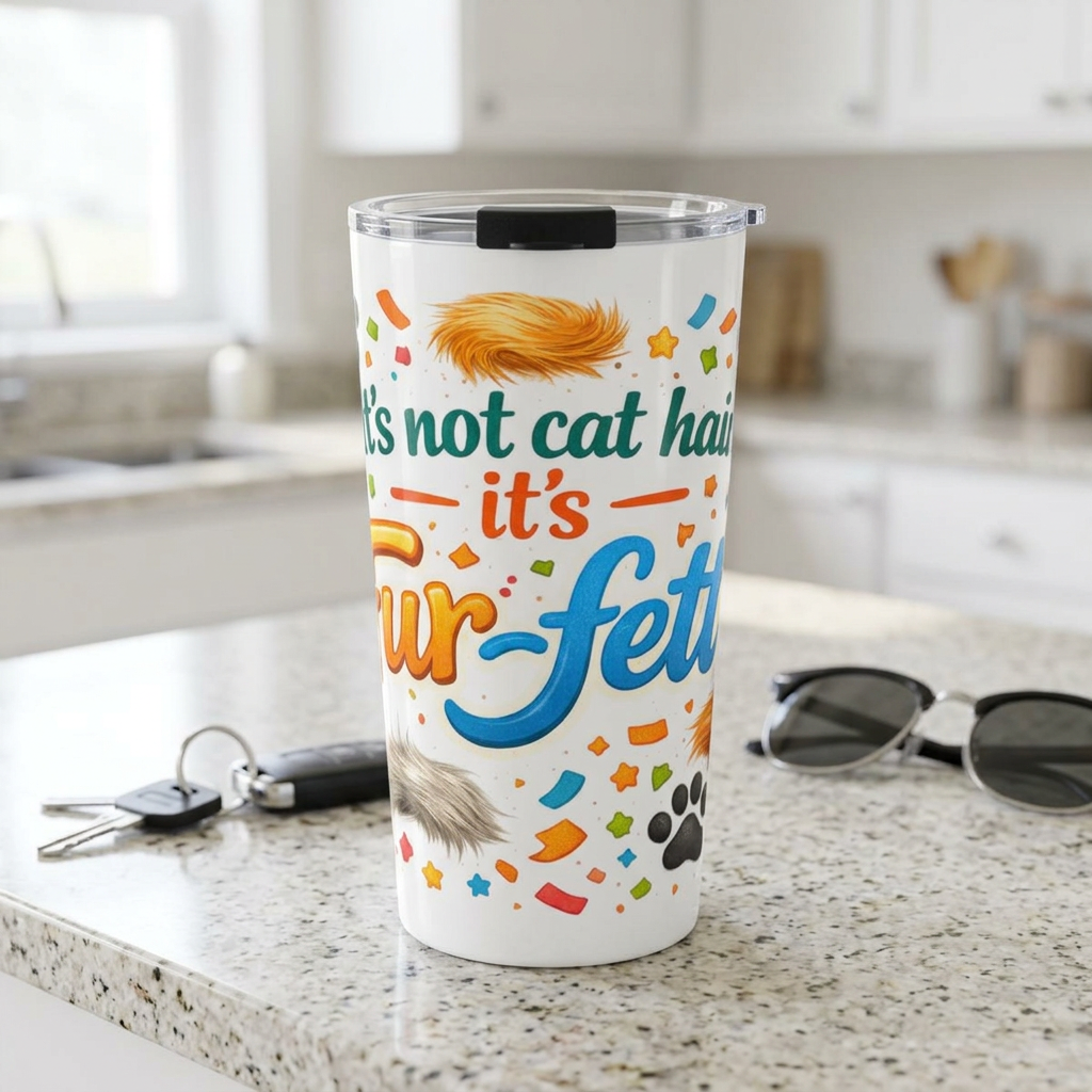 Fur-Fetti Cat Tumbler