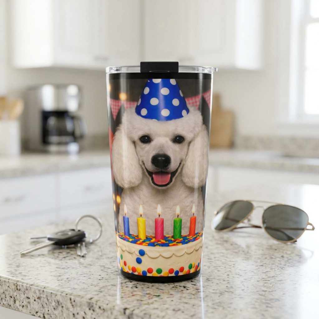 Birthday Buddy Poodle Tumbler