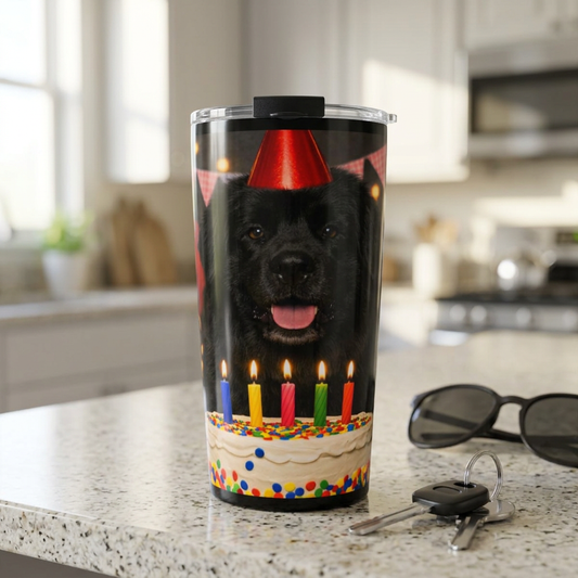 Birthday Buddy Newfie Tumbler