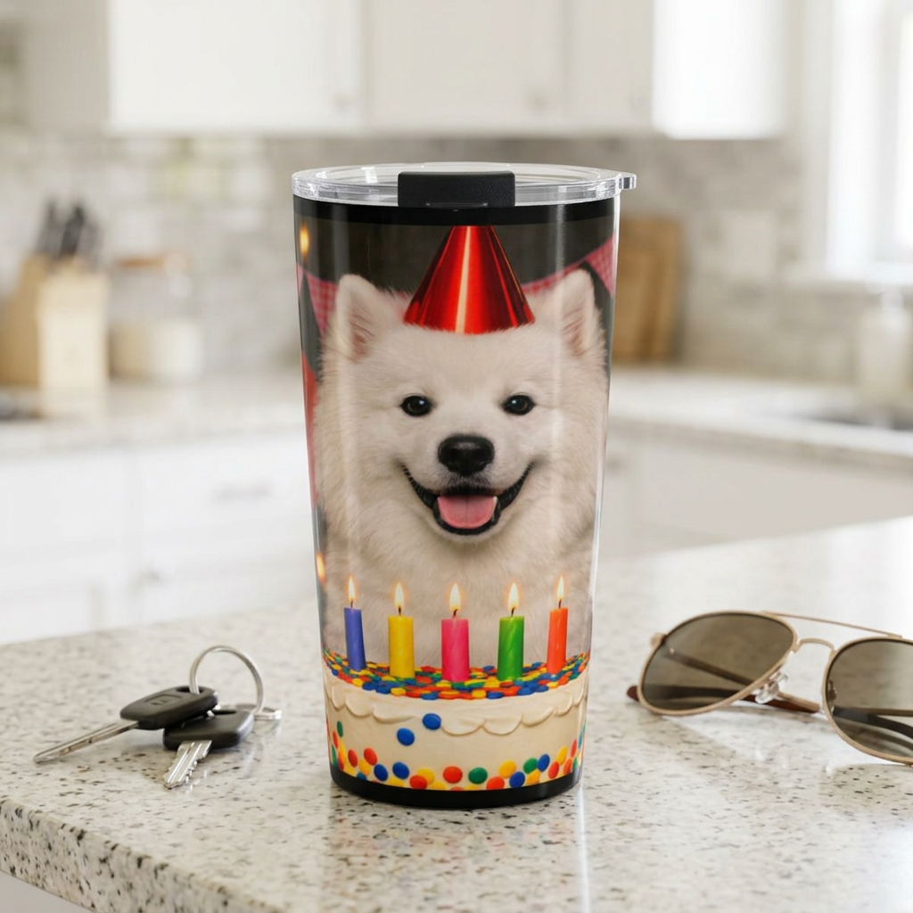 Birthday Buddy Samoyed Tumbler