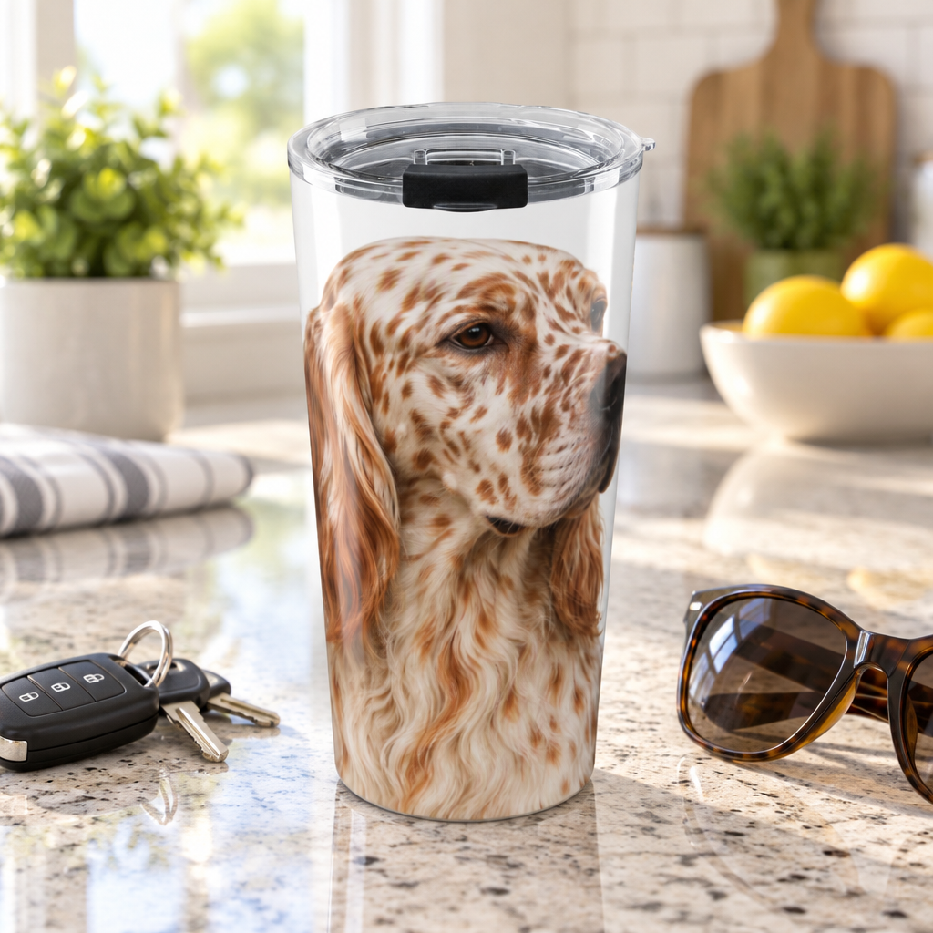 English Setter Head Tumbler