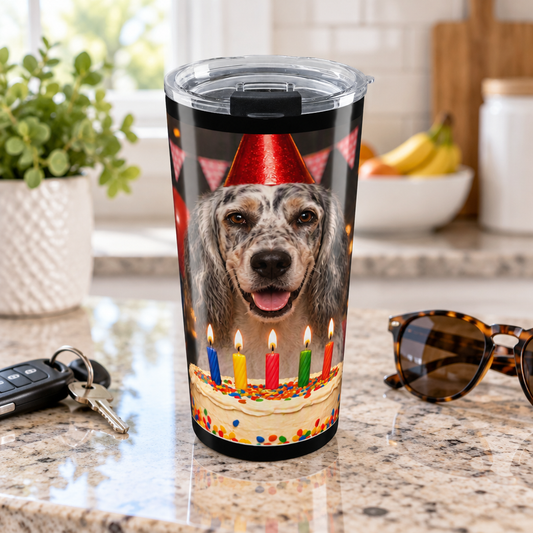 Birthday Buddy English Setter Tumbler