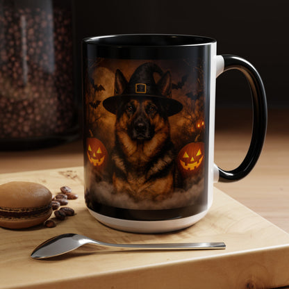 Witch Hat Pack German Shepherd 2-Tone Coffee Mug