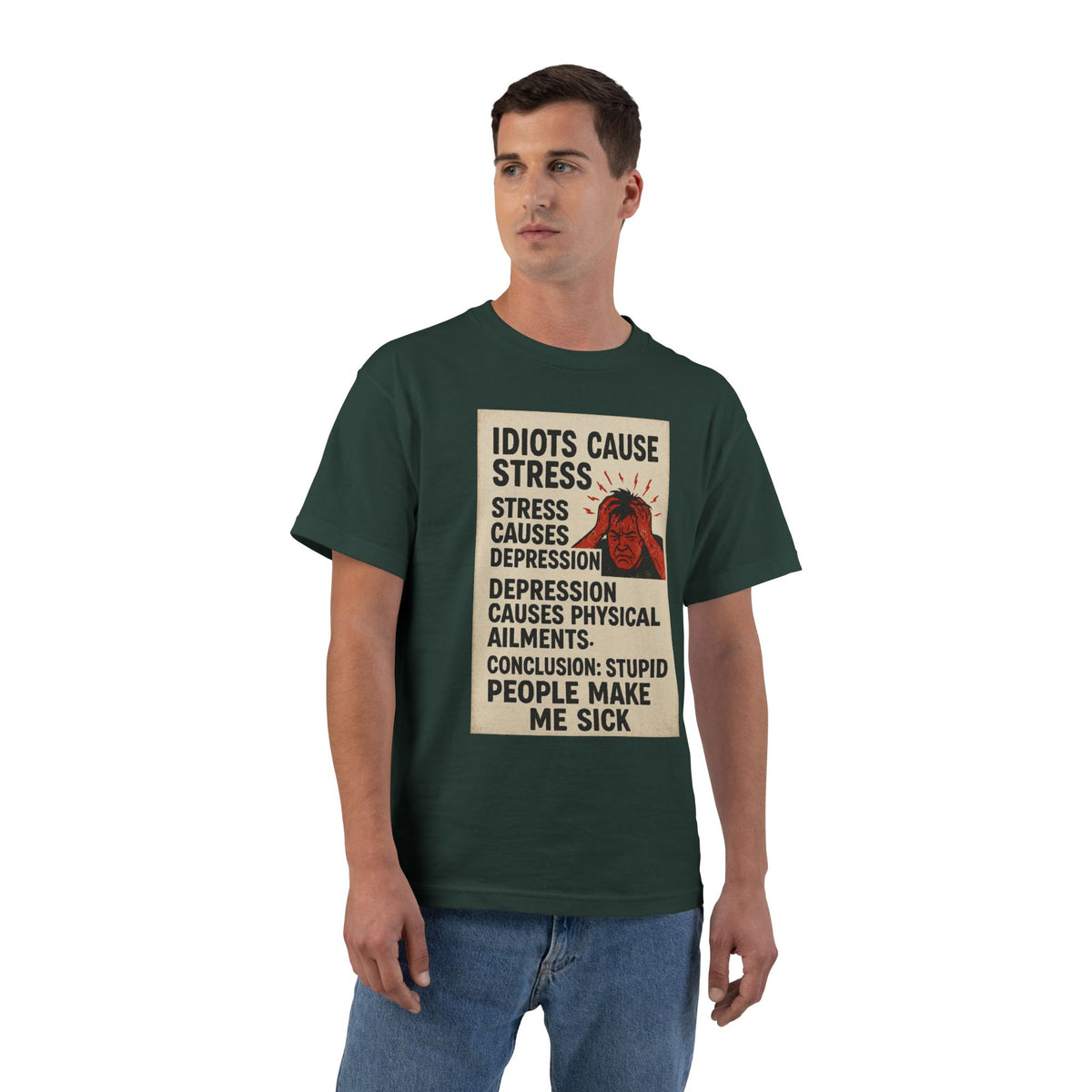 Stupid People Men's Short-Sleeve Crewneck Tee