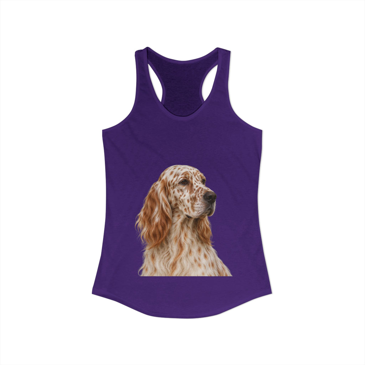 English Setter Head Women's Racerback Tank