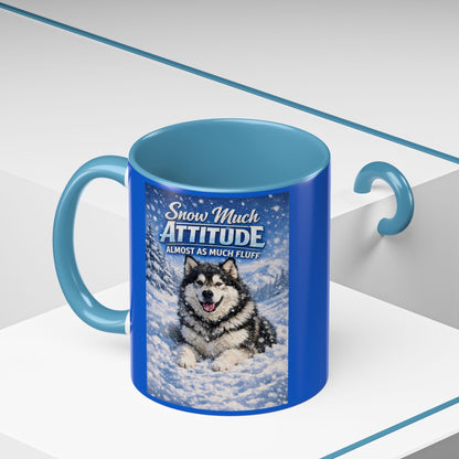 Snow Much Attitude 2-Tone Coffee Mug