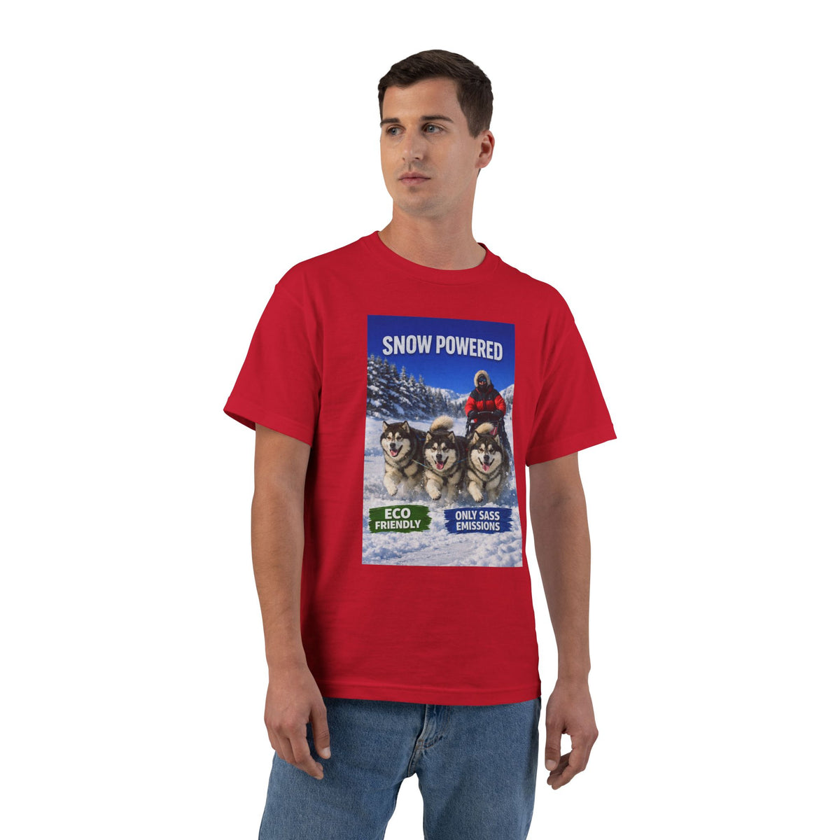 Snow Powered Men's Short-Sleeve Crewneck Tee