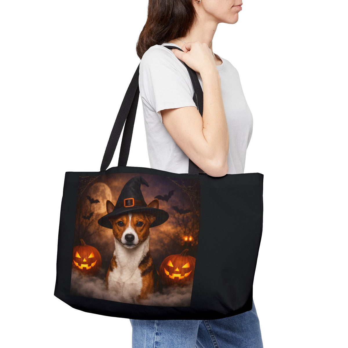 Witch Hat Pack Basenji Weekender Tote Bag