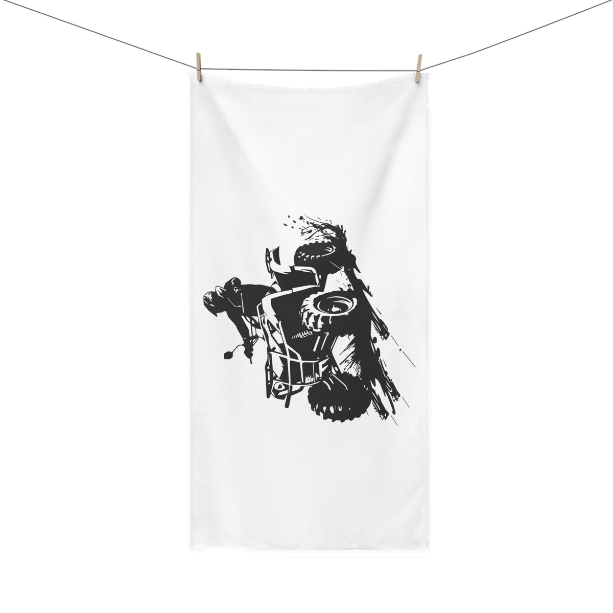 Slingin' Mud Quad Mink-Cotton  Beach Towel