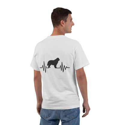 My Heart Beats For Newfies Men's Short-Sleeve Crewneck Tee