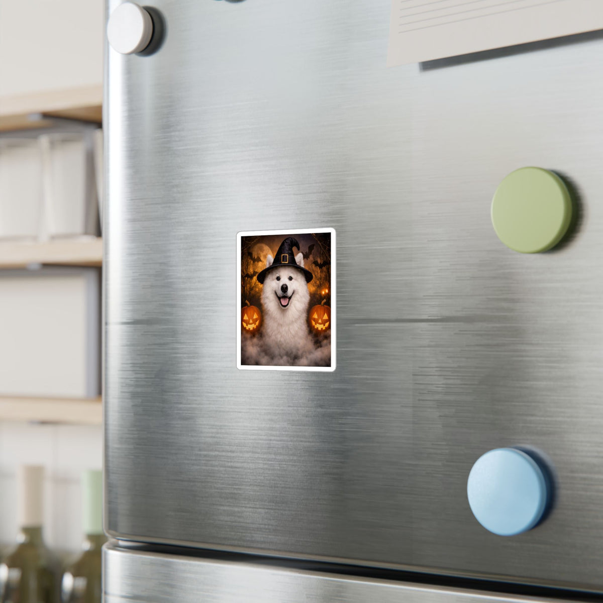 Witch Hat Pack Samoyed Vinyl Decal